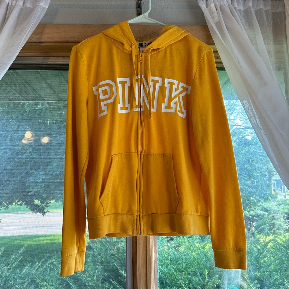 Yellow PINK zip up